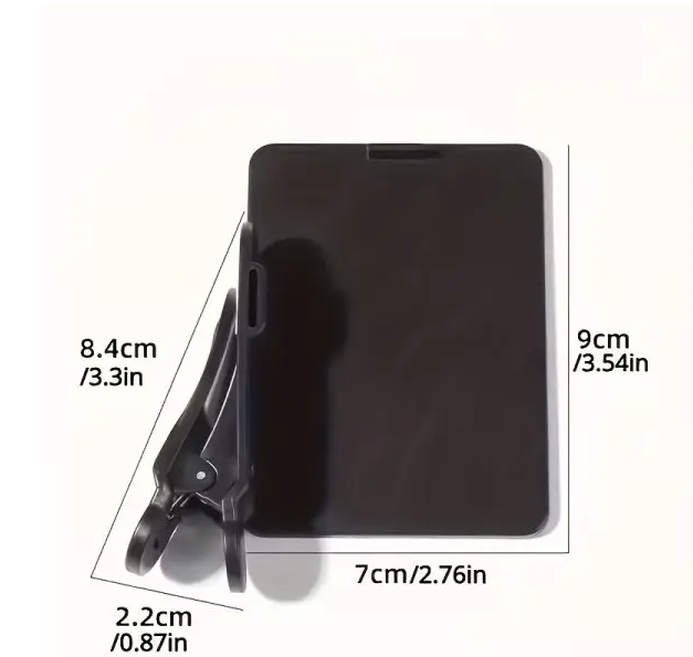 Adjustable Smartphone Camera Reflection Mirror Clip – Portable Phone Camera Mirror Attachment for Travel, Vlog, Selfie & Creative Reflection Photography